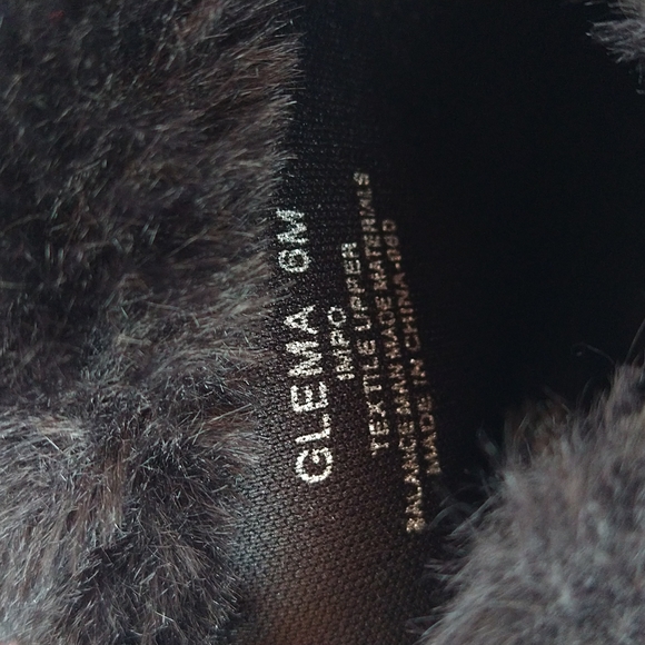 Impo Glema Black Faux Suede Fur Lining Ankle Booties Size 6M - Picture 11 of 16